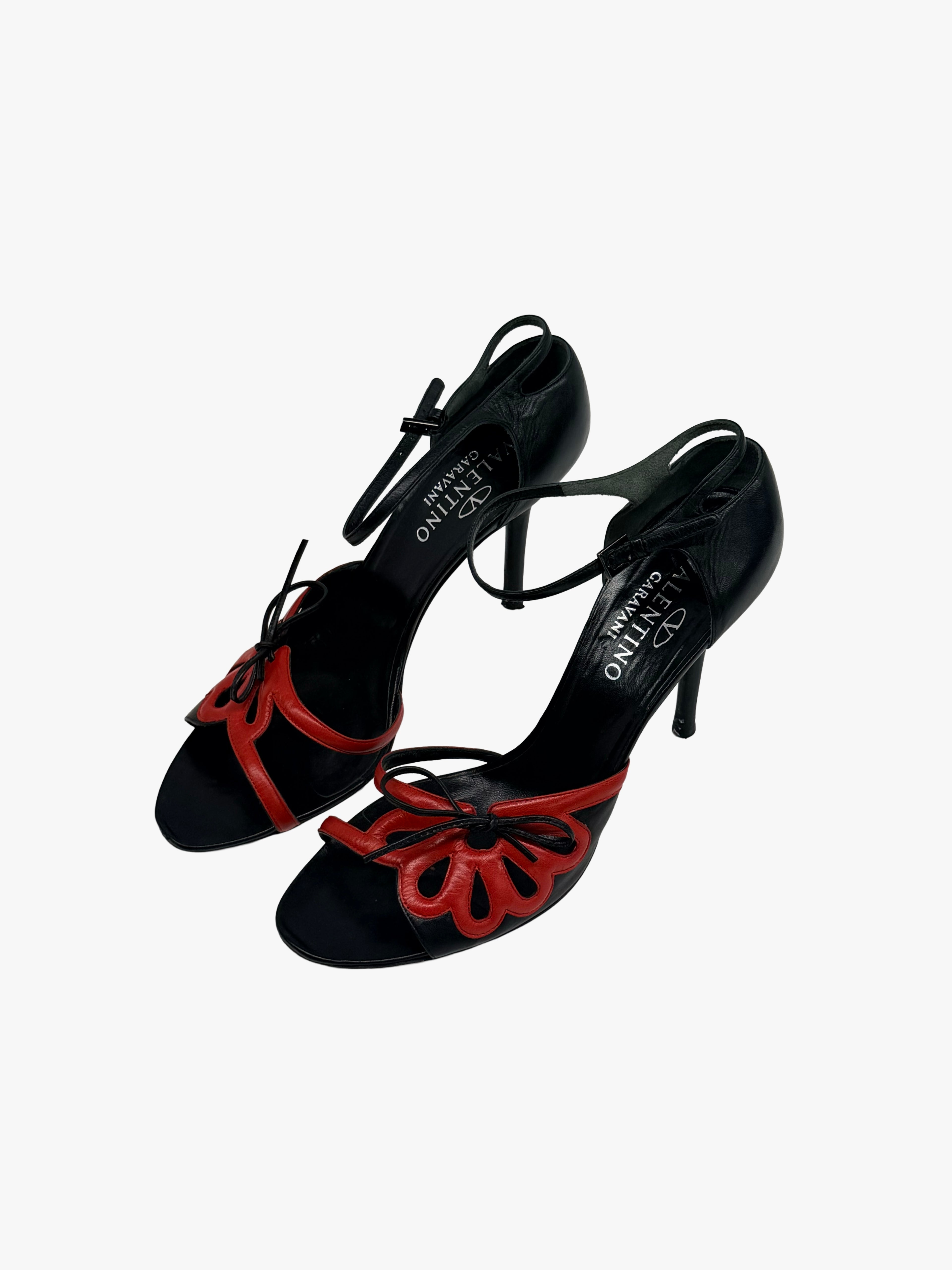 Valentino Garavani Leather Floral heels