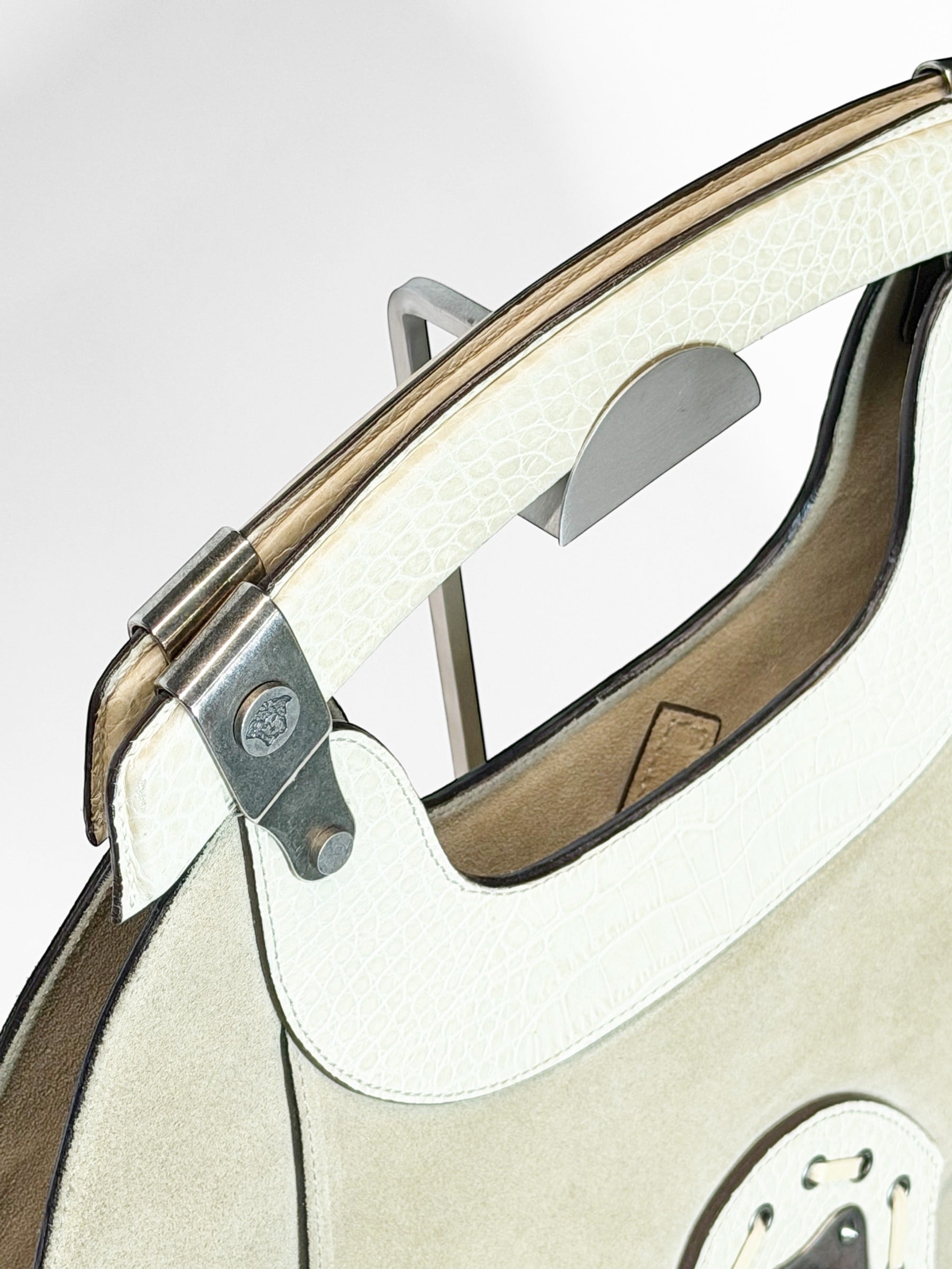 Versace Fall 2003 Runway Leather & Suede Bag