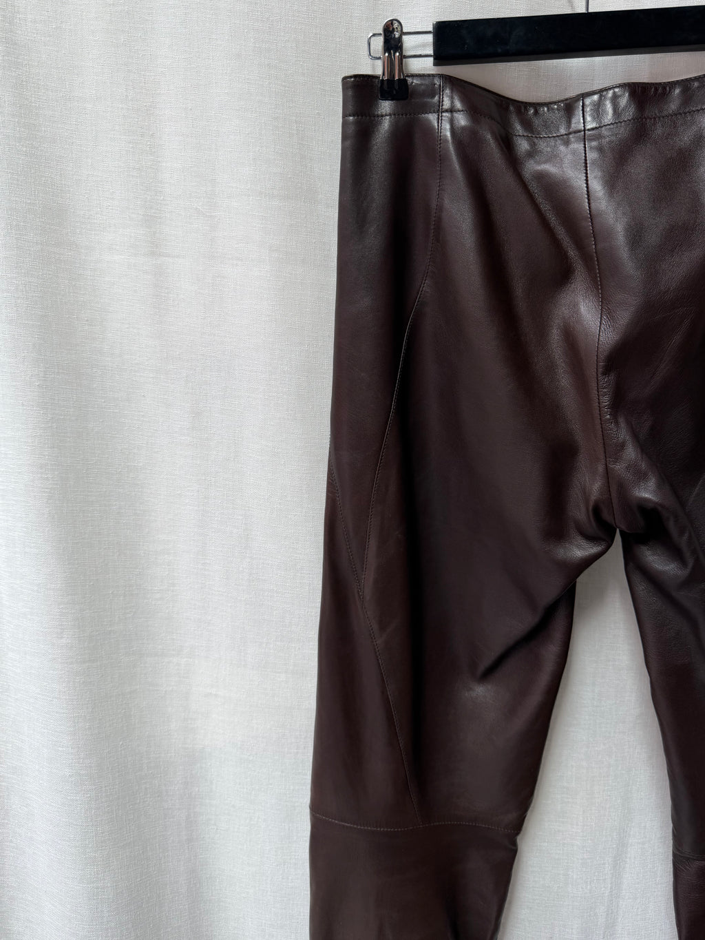 Gucci Runway Lamb Leather Biker Pants