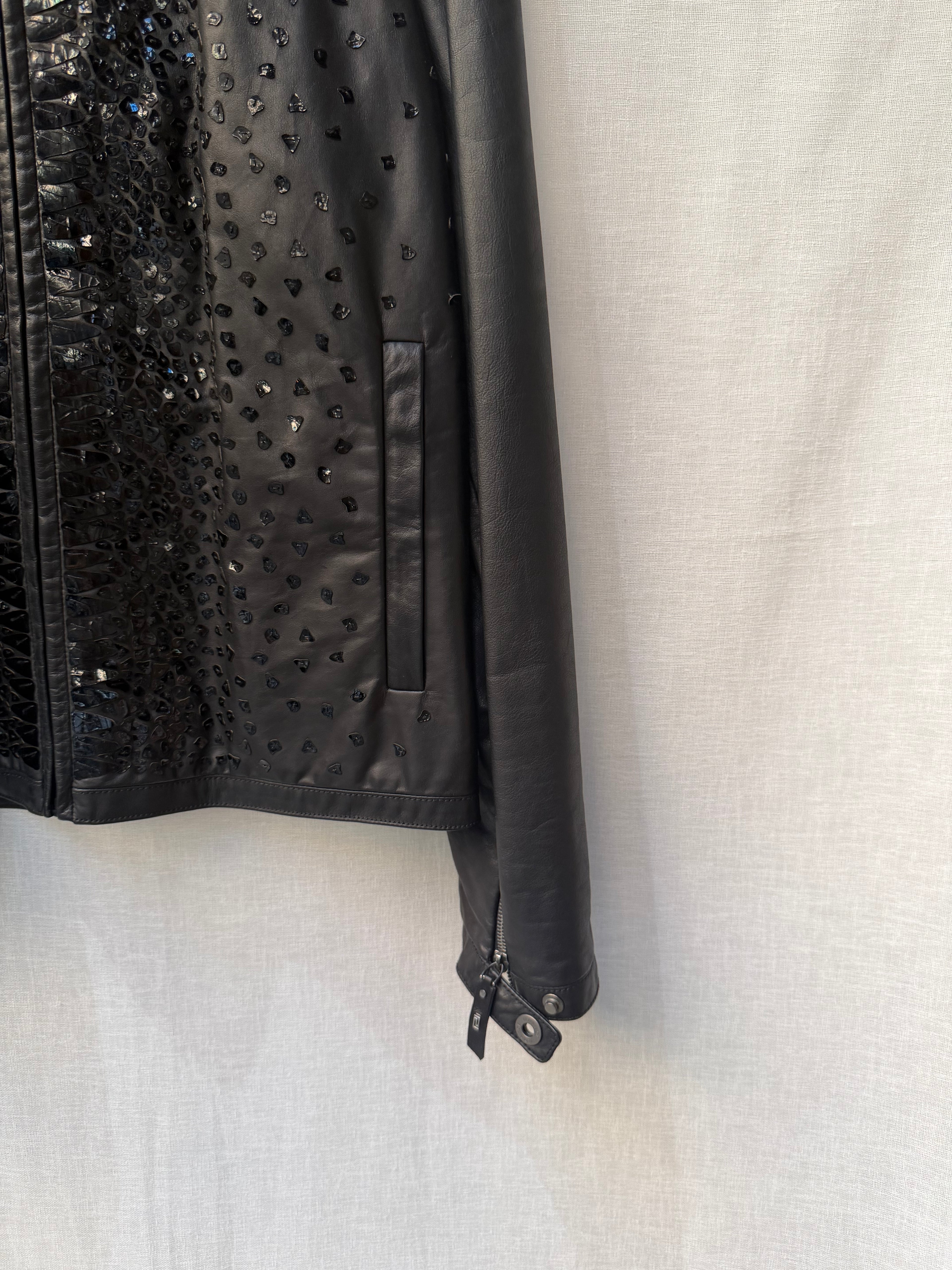 Versace leather jacket