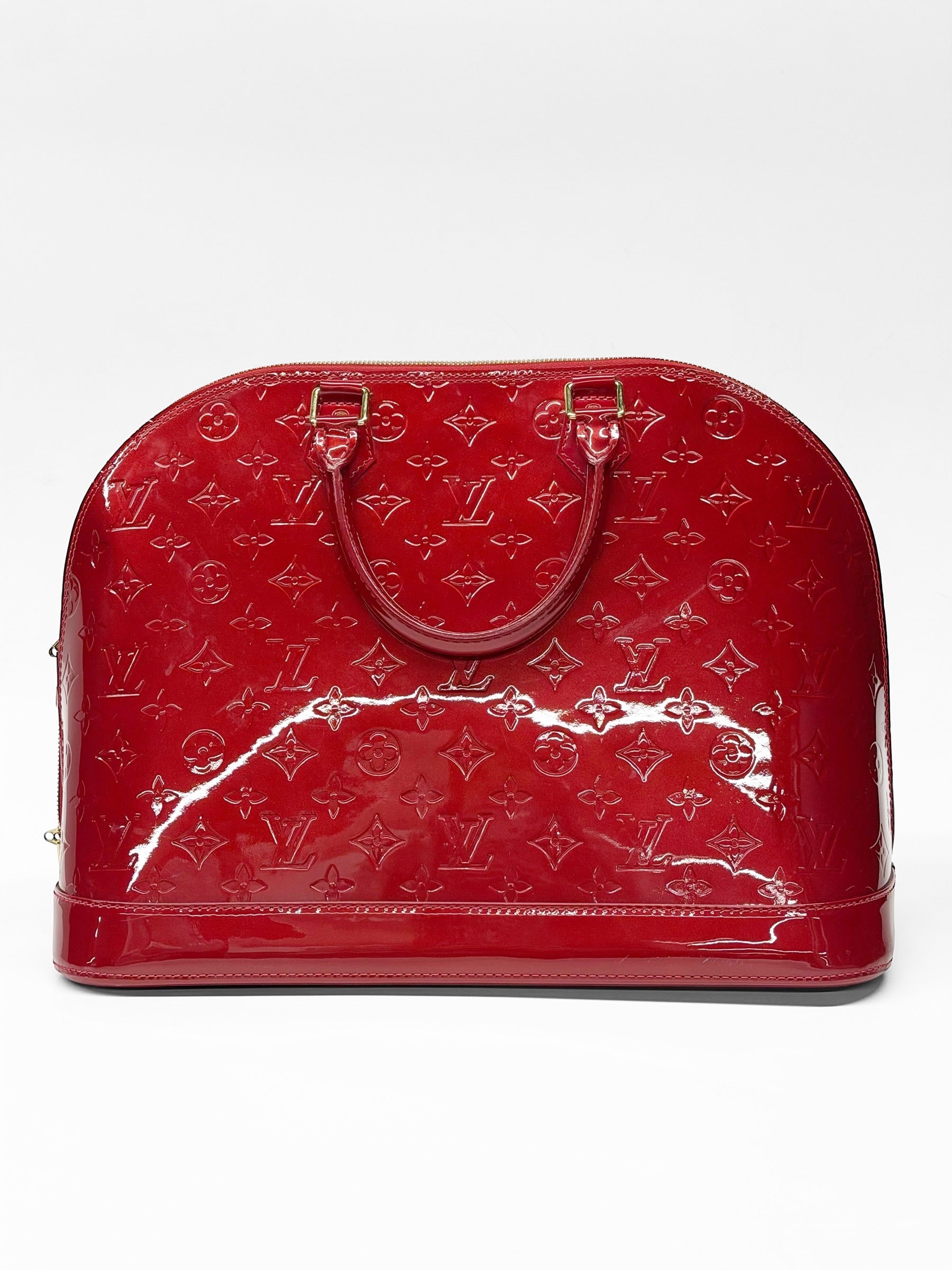 LOUIS VUITTON ALMA VERNIS GM RED