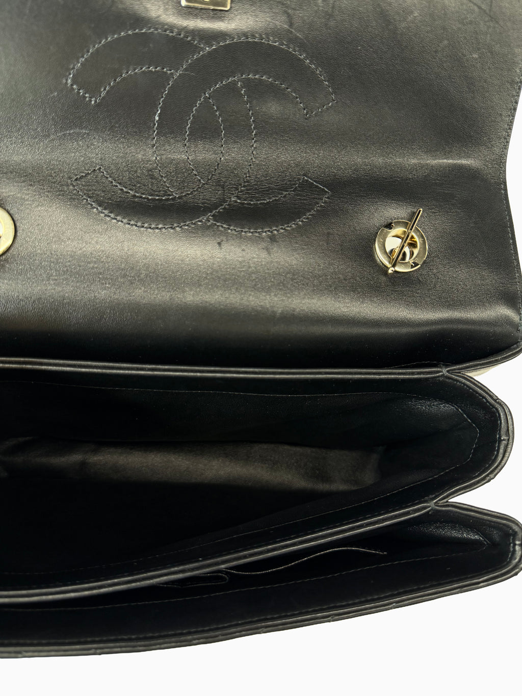 Chanel Trendy CC Top Handle Bag – Black Lambskin Chevron with Gold Hardware
