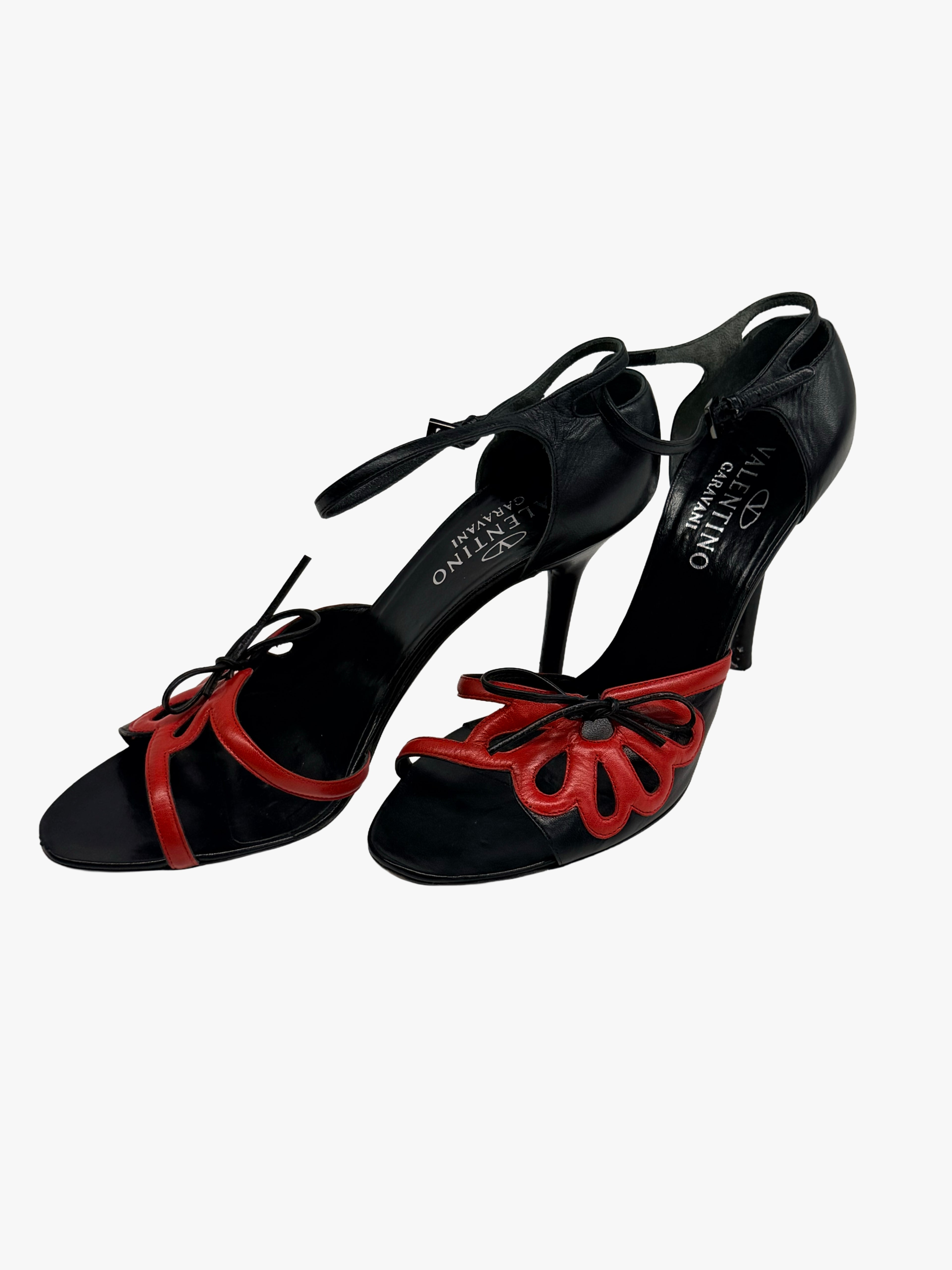 Valentino Garavani Leather Floral heels