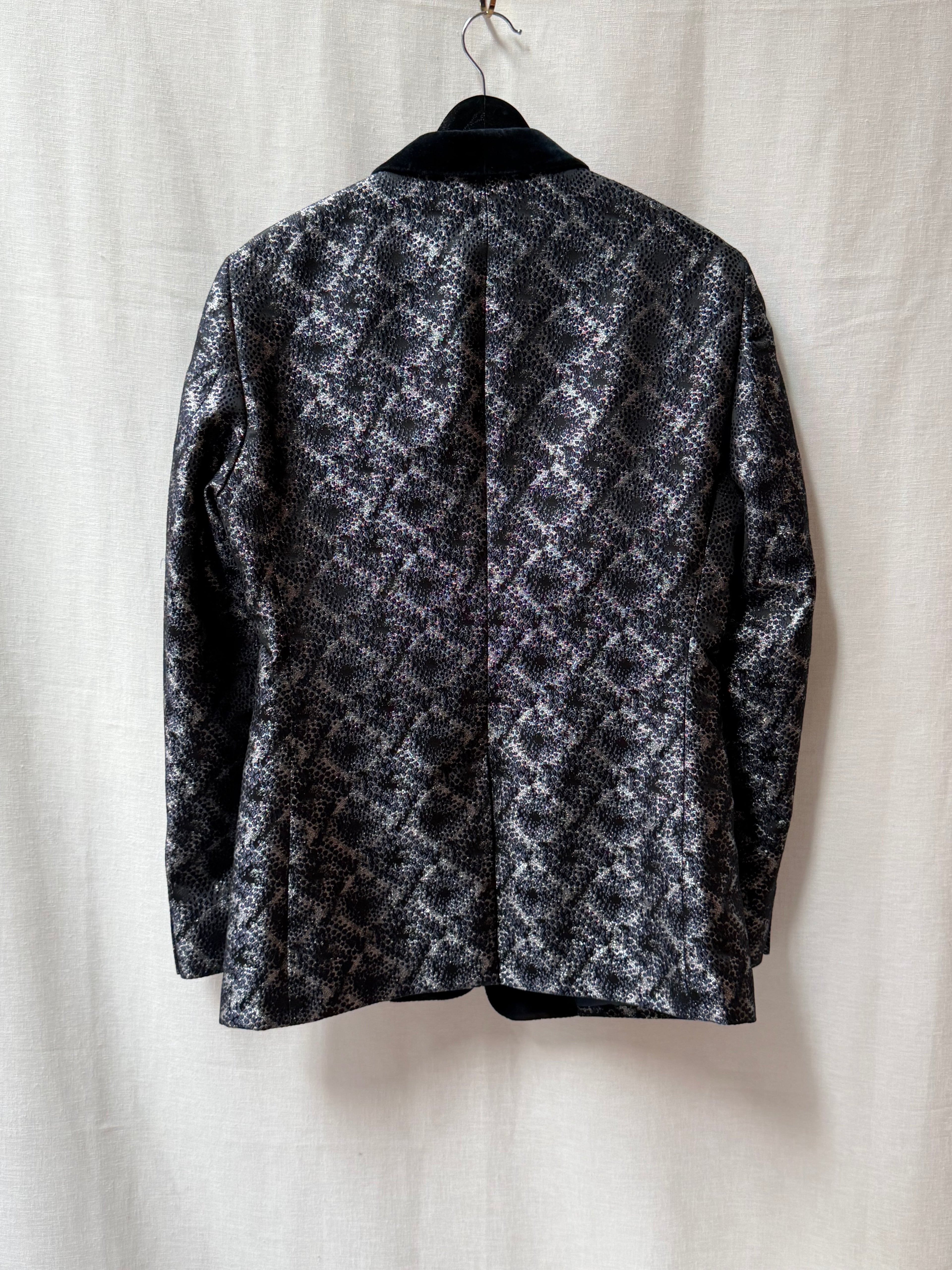 Dolce & Gabbana Lurex Pattern Evening Tuxedo Blazer