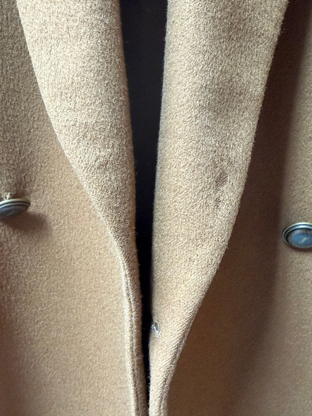 Vintage Yves Saint Laurent Double-Breasted Wool Blazer (Camel)