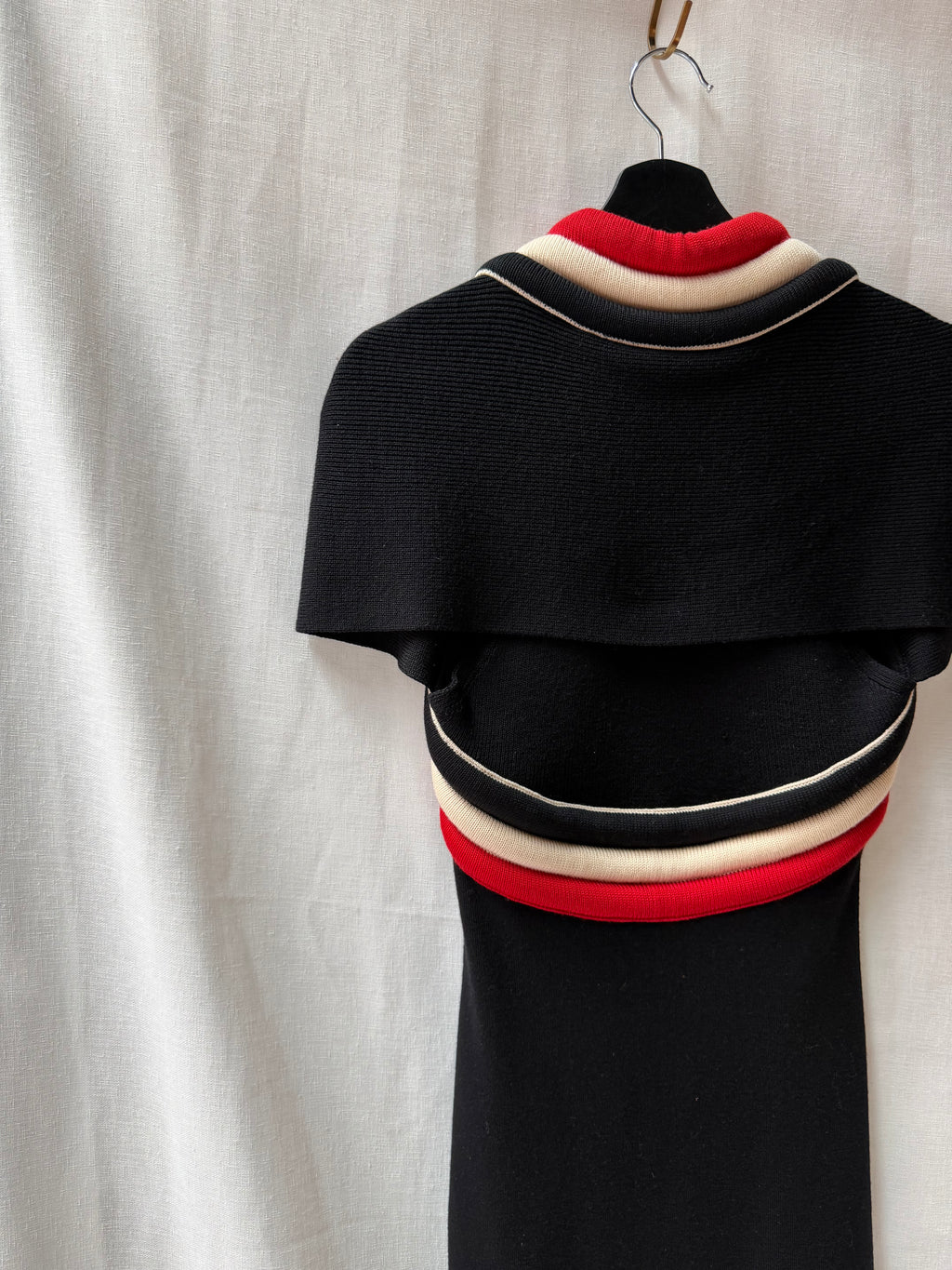 Balenciaga Colorblock Knit Polo Dress