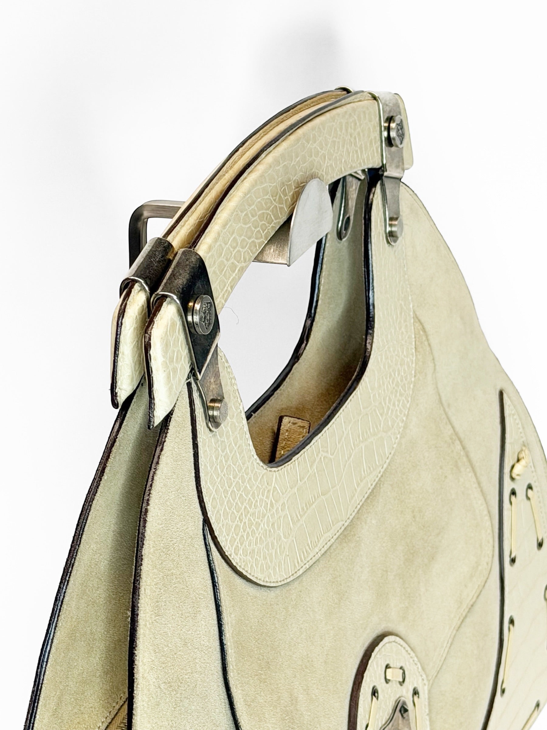 Versace Fall 2003 Runway Leather & Suede Bag