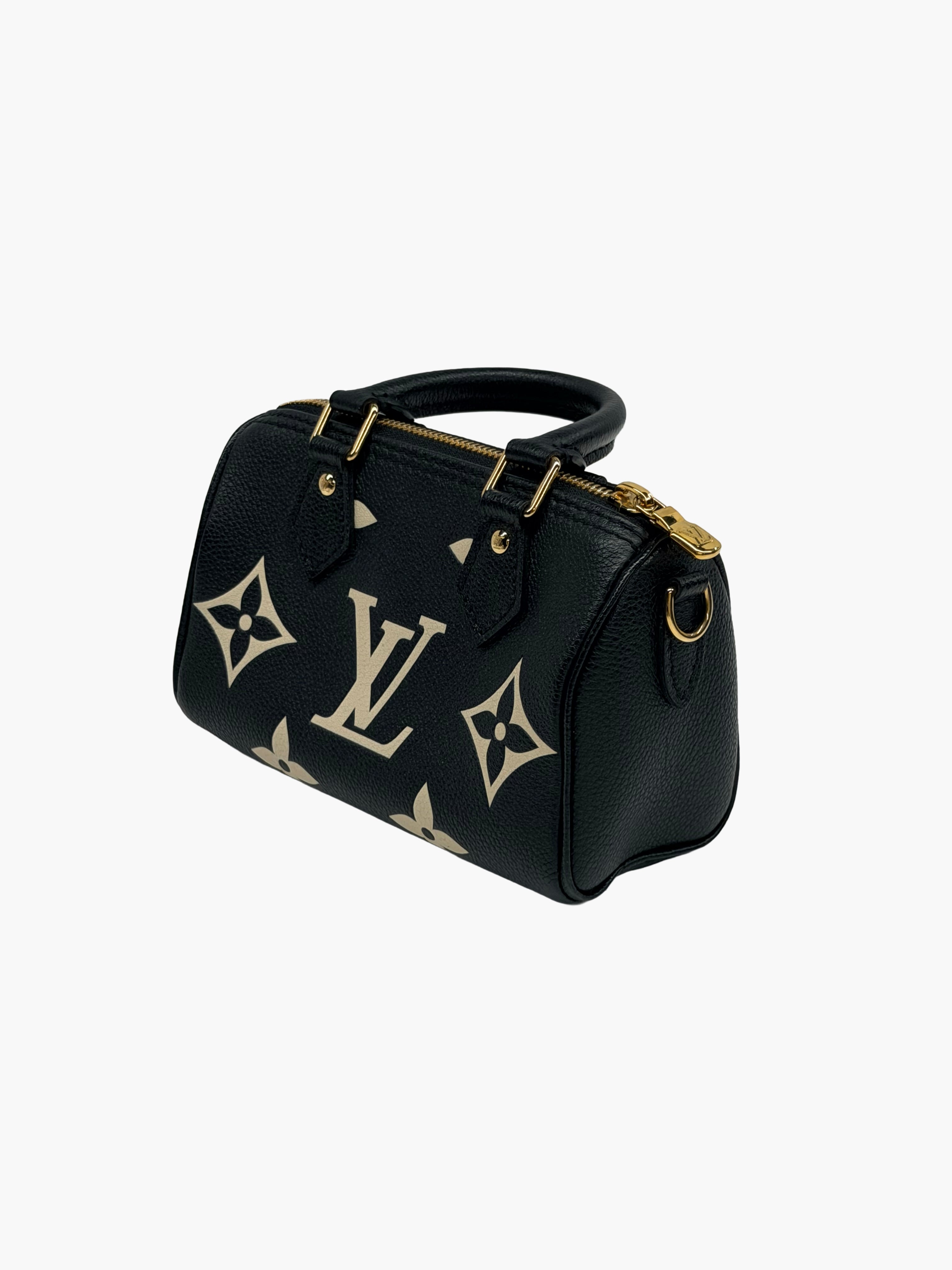 Louis Vuitton Nano Speedy (Bicolor Monogram Empreinte)