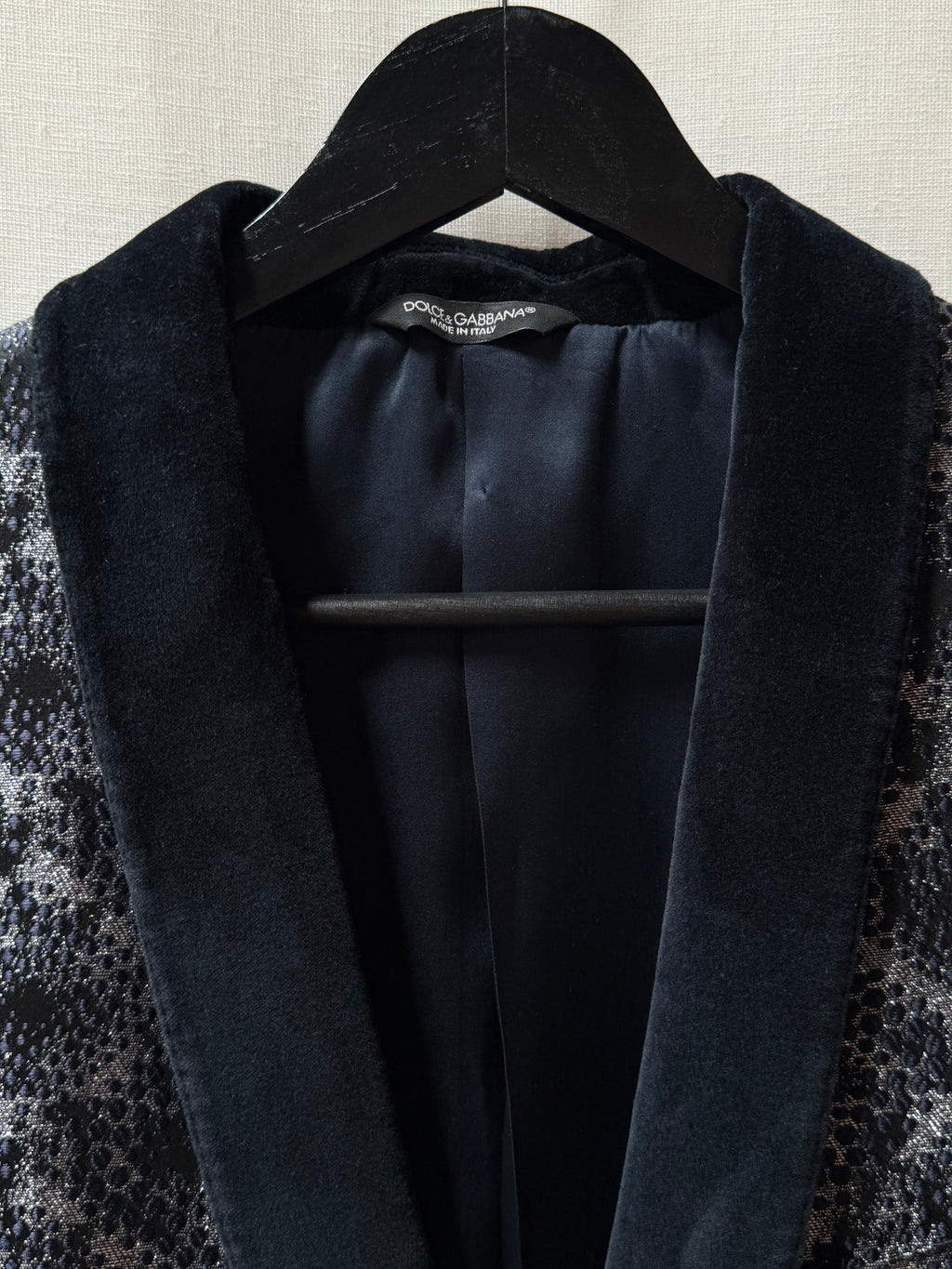 Dolce & Gabbana Lurex Pattern Evening Tuxedo Blazer