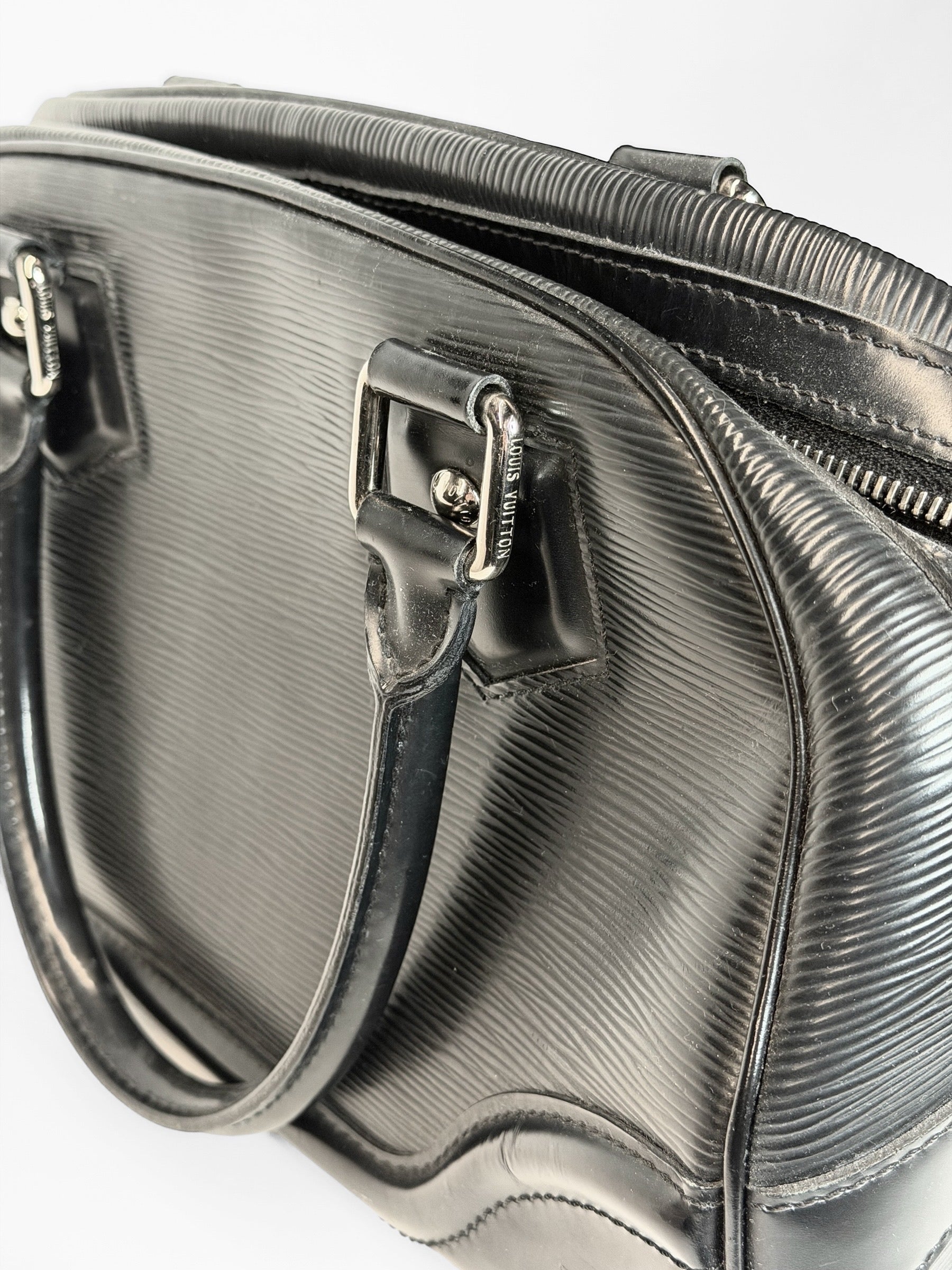 LOUIS VUITTON EPI LEATHER BOWLING BAG BLACK