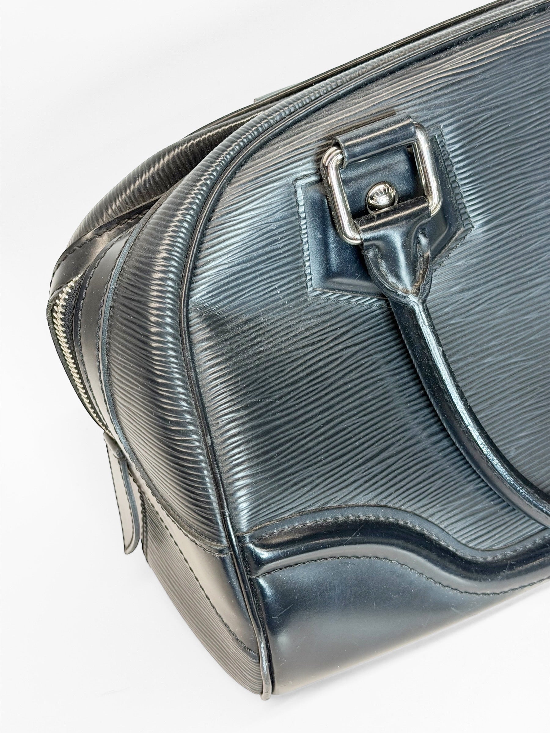 LOUIS VUITTON EPI LEATHER BOWLING BAG BLACK